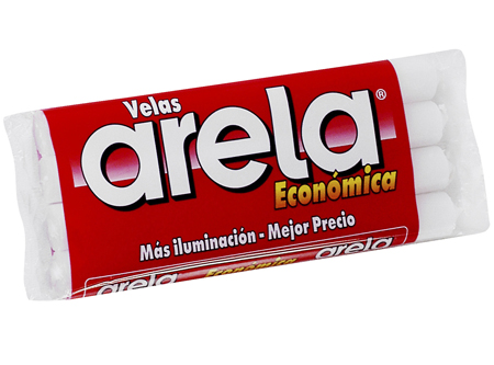  VELA ARELA ECONOMICA 156 GR. PQ X 4 UN. 
