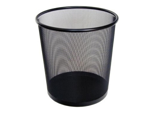  PAPELERO METALICO 27 X 27 CM. NEGRO SELLOFFICE 
