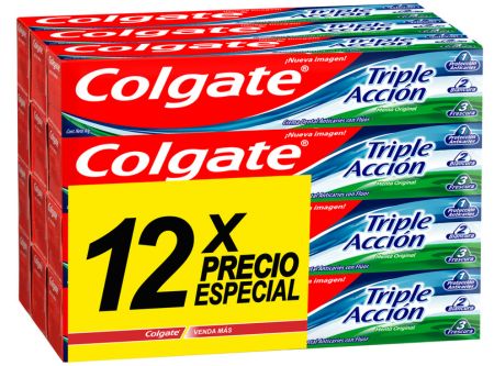  PASTA DENTAL 75 GR COLGATE P/6 LLEVE 12 TRIPLE AC 