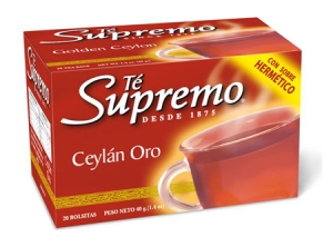  TE SUPREMO CEYLAN LINEA ORO X 20 BOLSITAS 