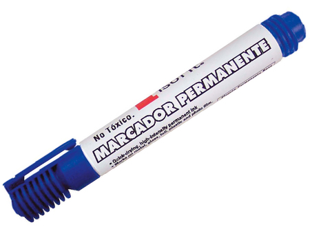  MARCADOR PERMAN.ISOFIT P.BISELADA AZUL 