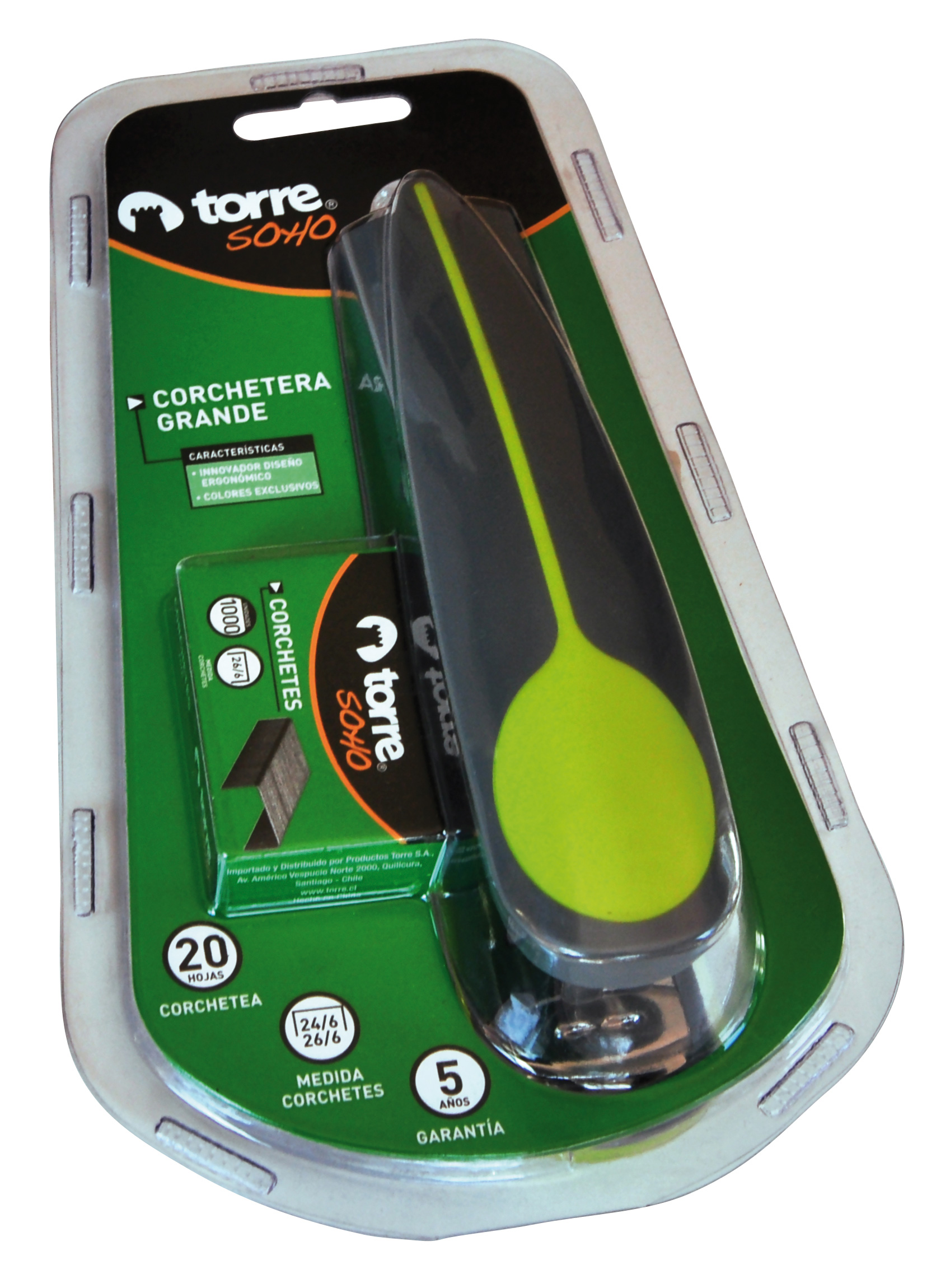  CORCHETERA GRANDE + CORCHETE 26/6 TORRE BLISTER 