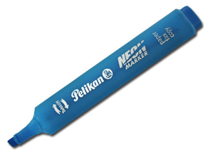  DESTACADOR PELIKAN NEON CELESTE MARKER 