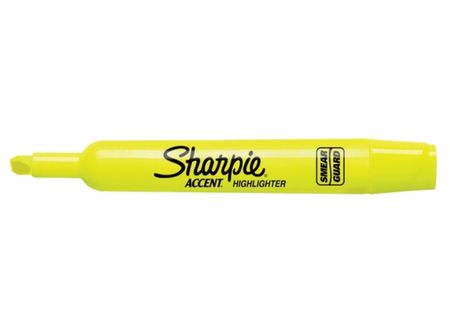  DESTACADOR SHARPIE ACCENT TANK AMARILLO** 
