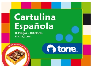  CARPETA ESCOLAR CARTULINA ESPAOLA 10 COL.TORRE 