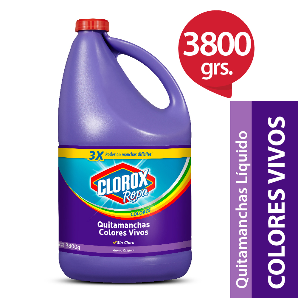  QUITAMANCHAS 3.8 LT CLOROX ROPA COLORES VIVOS 