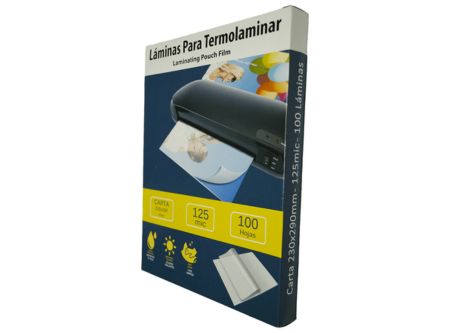  LAMINA TERMOL.T/OFIC.5 230X340 100UN 125MC FAXON 