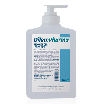  ALCOHOL GEL 340 ML DIFEM CARE 70% HYDROSEPT 