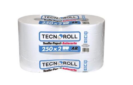  TOALLA PAPEL 2 ROLL 250 MT TECNOROLL H/S AUTOCORT 