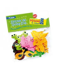  TORRE IDEAS FIGURAS ANIMALES C/ADHESIVO GOMA EVA 