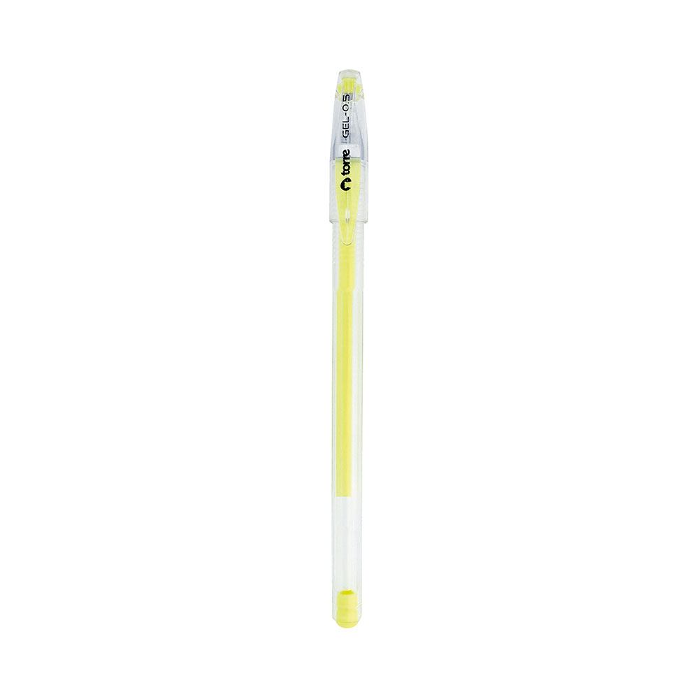  LAPIZ GEL 0.8 MM TORRE PASTEL AMARILLO 
