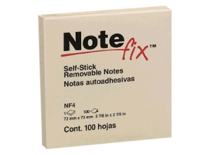  NOTA ADHESIVA 3M NOTEFIX 654 76 MM X 76 MM  100 HJ 
