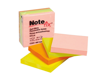  NOTA ADHE. CUBO MEDIANA 400 HJS NOTEFIX 4 COLORES 