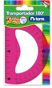 TRANSPORTADOR FLEX 180o. BLISTER TORRE 