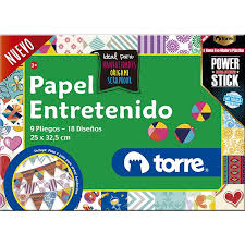  CARPETA ESCOLAR PAPEL VOLANTIN ENTRETENIDO TORRE 