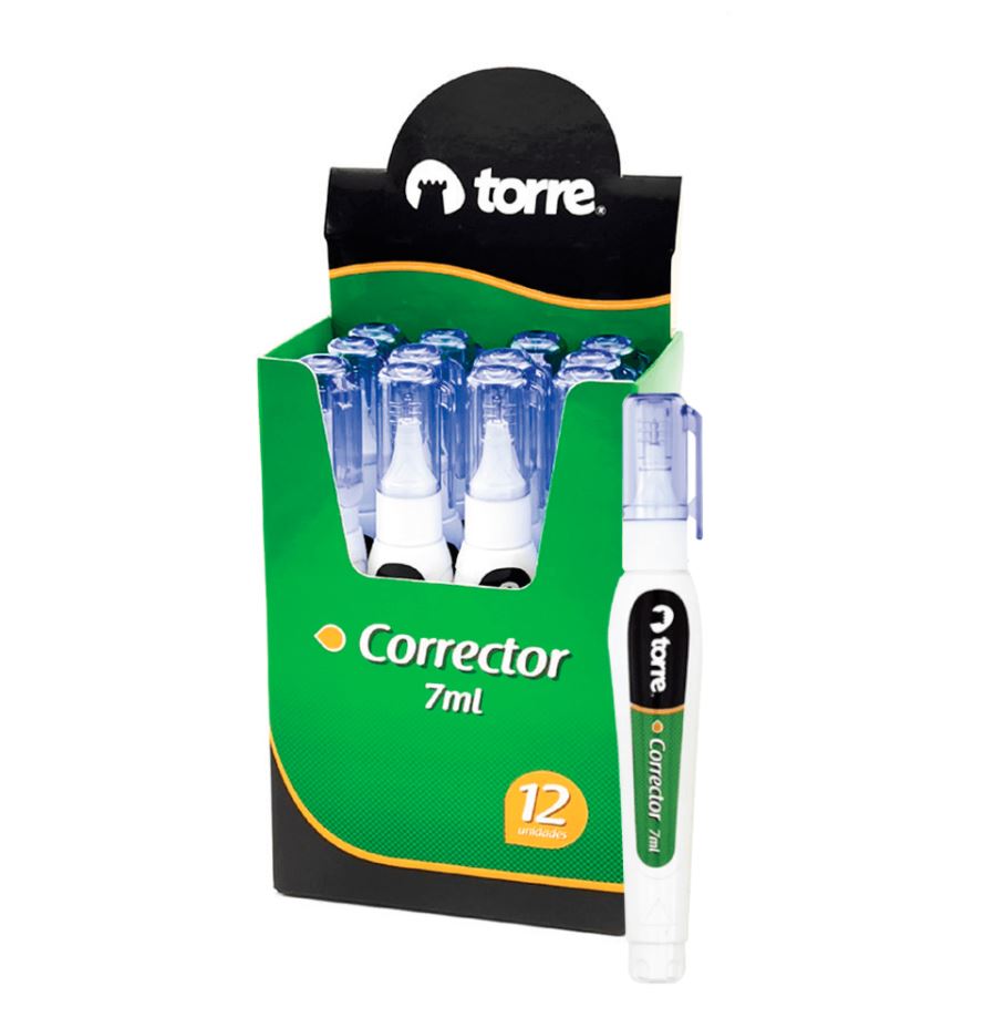  CORRECTOR LIQUIDO T. LAPIZ 7 ML TORRE 