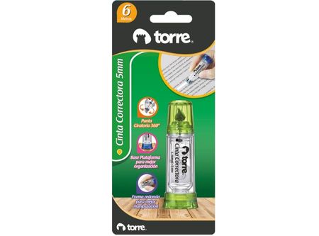  CORRECTOR CINTA 5MM STAND UP TORRE SURTIDO 