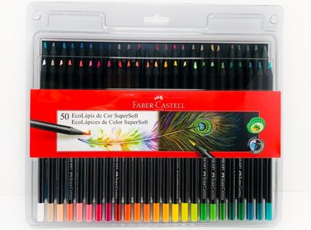  LAPIZ COLOR 50UN. SUPERSOFT ESTUDIO ESTUCHE FABER 