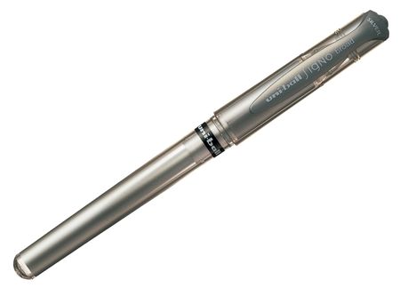 BOLIGRAFO GEL 0.7 UNIBALL ROLLER UM- 153 PLATA 
