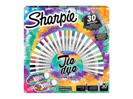  MARCADOR ESTUC X 30 UND SURT TIE DYE SHARPIE 