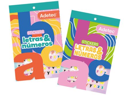  BLOCK STICKER LETRAS Y NUMEROS ADETEC 