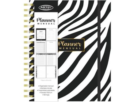  PLANNER MENSUAL ARTEL EXOTIC 12 MESES 