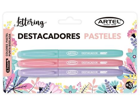  DESTACADOR ARTEL BL PASTEL X 3 UND 