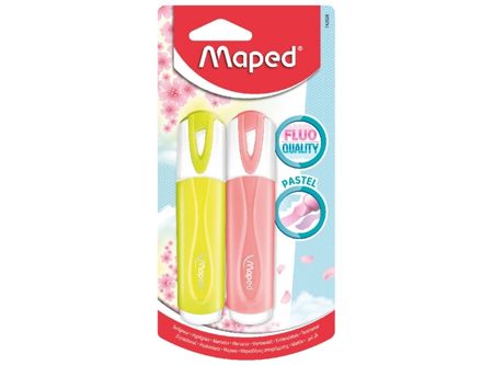  DESTACADOR MAPED BL FLUO PEPS PASTEL X 2 UND 