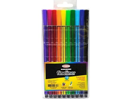  MARCADOR FINELINER ARTEL BL X 10 UND COLORES 