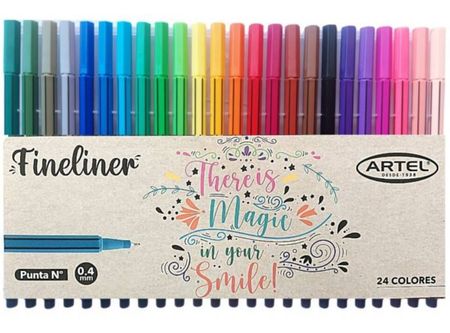  MARCADOR FINELINER ARTEL BL X 24 UND COLORES 