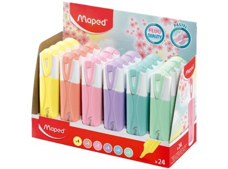  DESTACADOR MAPED FLUO PEPS X 1 UND SURTIDO PASTEL 