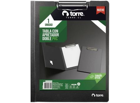  TABLA APRETAPAPEL OFICIO PVC DOBLE C.APRETA TORRE 