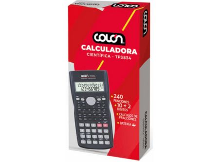  CALCULADORA CIENTIFICA COLON 12DIG TP3834 250 FUNC 