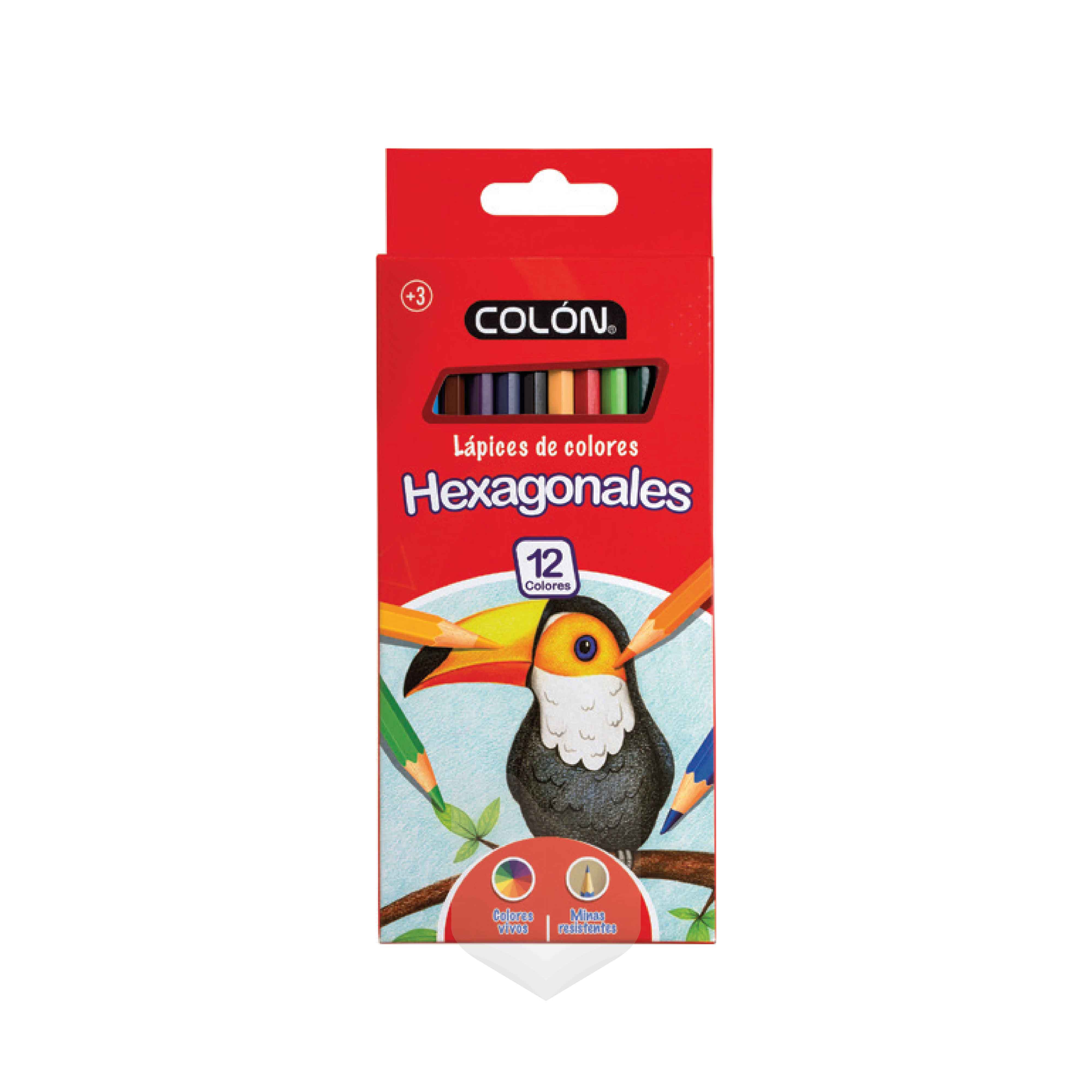  LAPIZ COLOR 12UN. HEXAGONAL COLON 