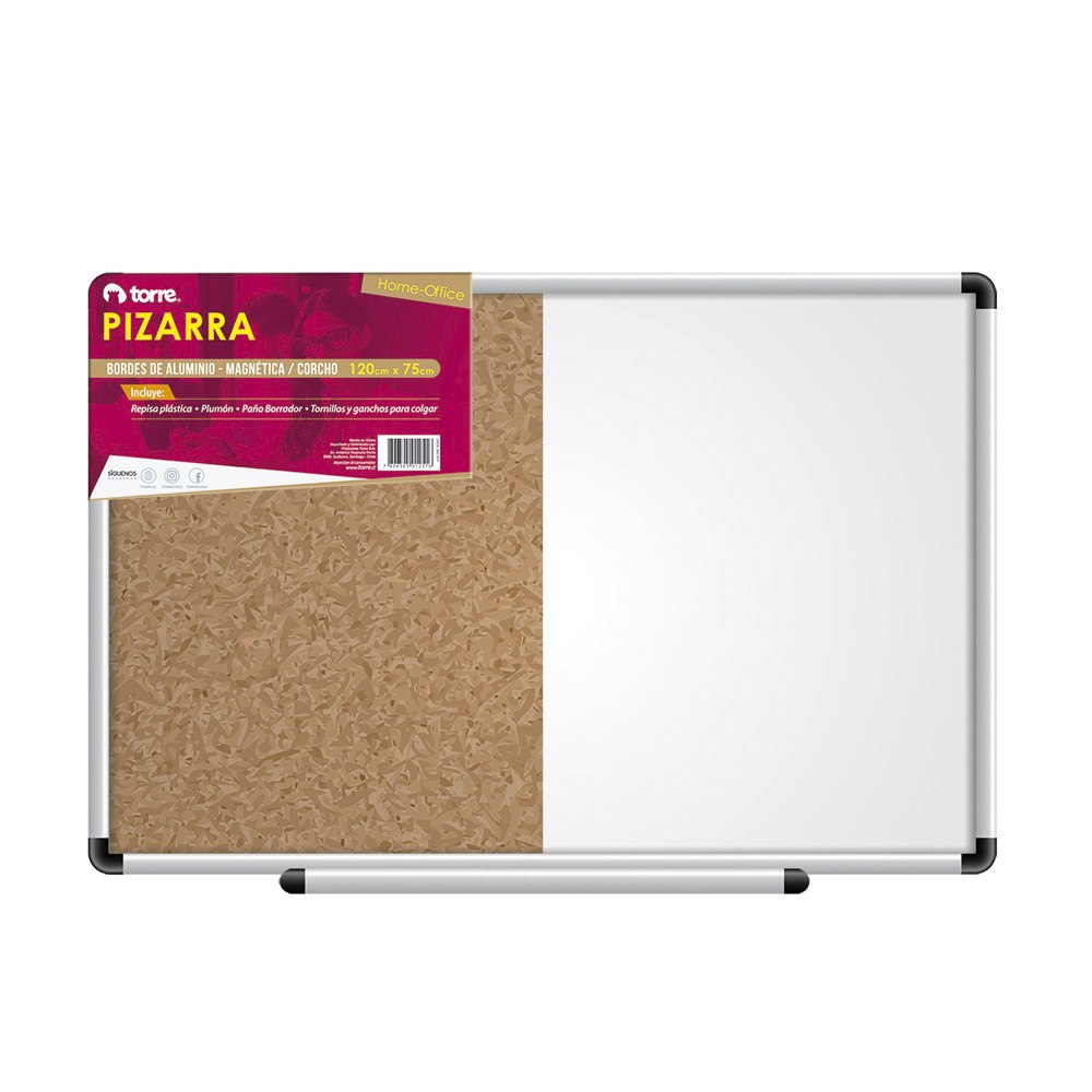  PIZARRA MAGNETICA / CORCHO 0.75 X 1.20 MT TORRE 