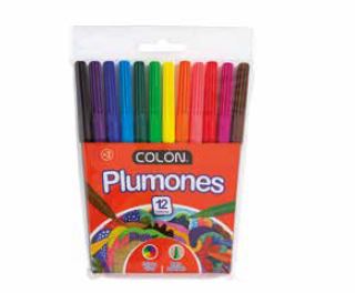  PLUMON DIBUJO 12 COLORES COLON 