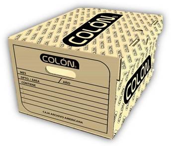  CAJA ARCHIVO COLON AMERICANA 390X295X250 