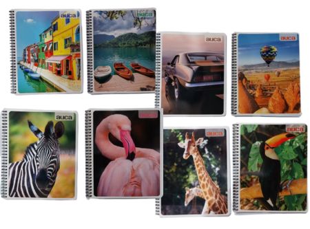  CUADERNO UNIV. E/D 100 HJ M7 AUCA PAIS/ANIM/DEPO** 