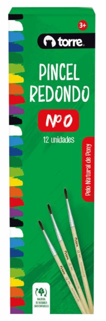  PINCEL PELO CAMELLO N/00 DP X 12 UND TORRE 