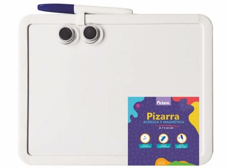  PIZARRA MAGNETICA 28 X 21.7 CM TORRE + PLUMON 