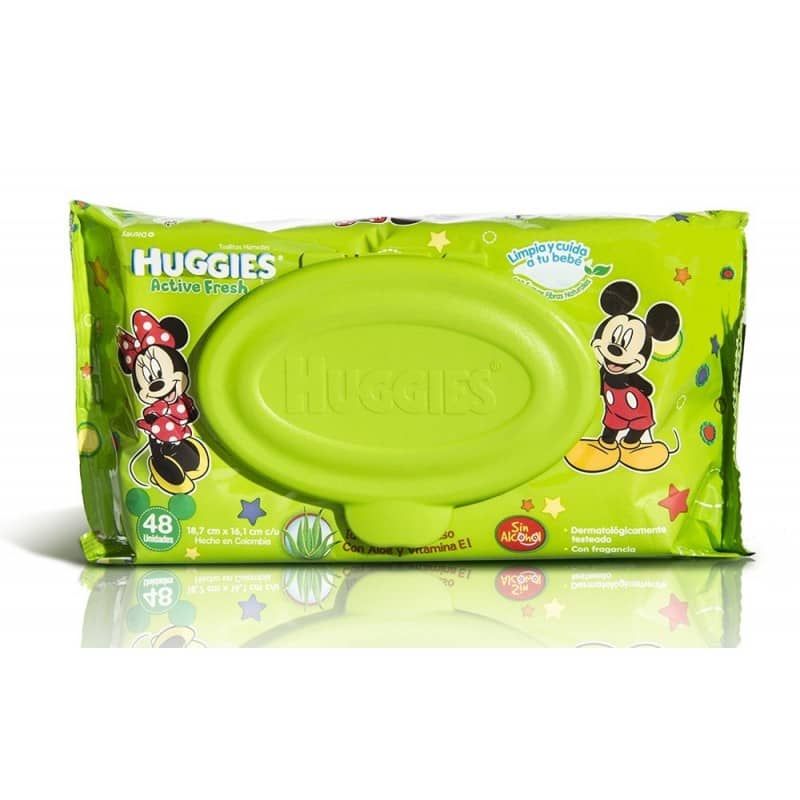  TOALLA HUMEDA X 48 UN HUGGIES LIMPIEZA EFECTIVA 