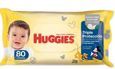  TOALLA HUMEDA X 80 UN HUGGIES CLAS DISNEY CELESTE 