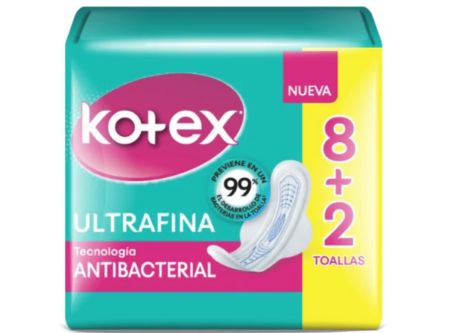  TOALLA HIG. KOTEX ULTRAFINA C/ALAS 10 UN ANTIBACT 