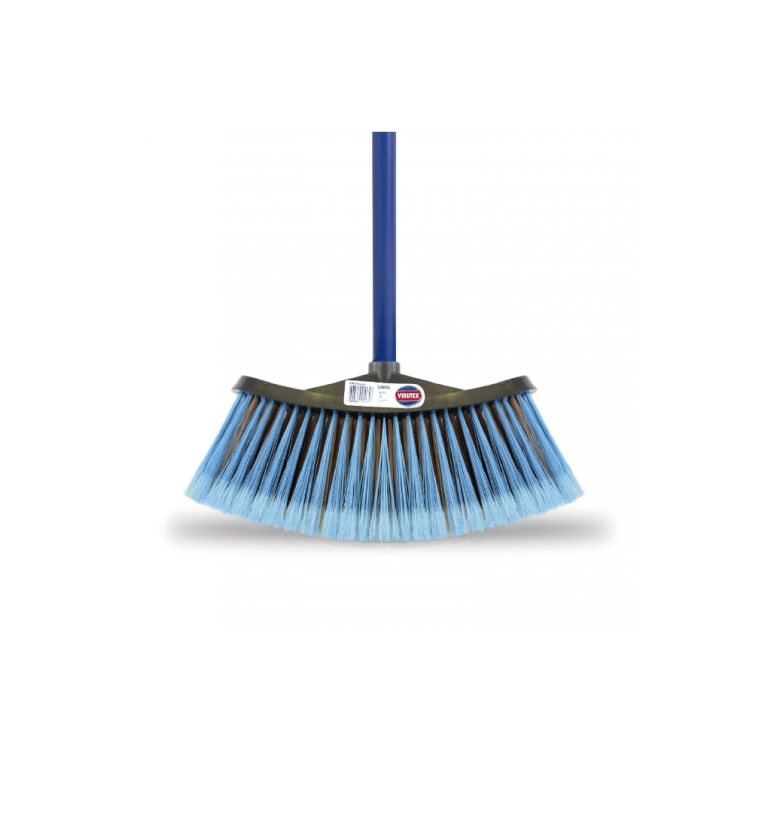  ESCOBILLON ECONOMICO CLASICO AZUL M/MADERA RECUB V 