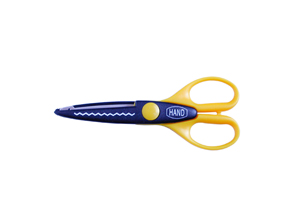  TIJERA ZIG ZAG HAND PLAST MET 16 CM 