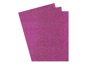  GOMA EVA 20X30 X10 UN GLITTER FUCSIA HAND 