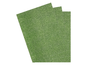  GOMA EVA 20X30 X10 UN GLITTER VERDE CLARO HAND 
