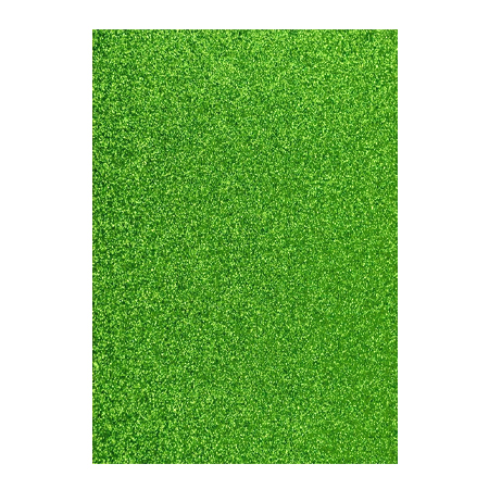  GOMA EVA 40X60 X10 UN HAND GLITTER VERDE CLARO 