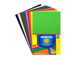 GOMA EVA 20X30 X 6 UN HAND SURTIDO PLUSH 