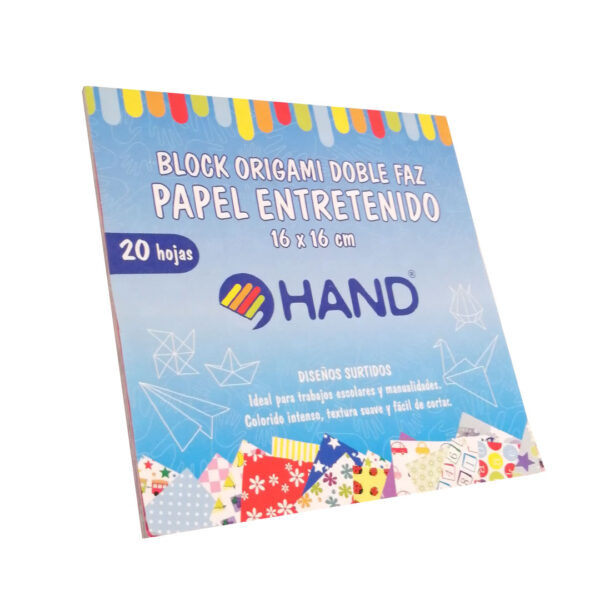  BLOCK PAPEL ENTRETENIDO 20 HJ 16X16 ORIGAMI DOBFAZ 